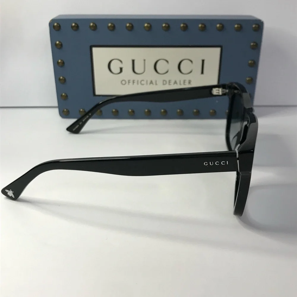 New Authentic Gucci Unisex GG0158SN 001 54mm Sunglasses